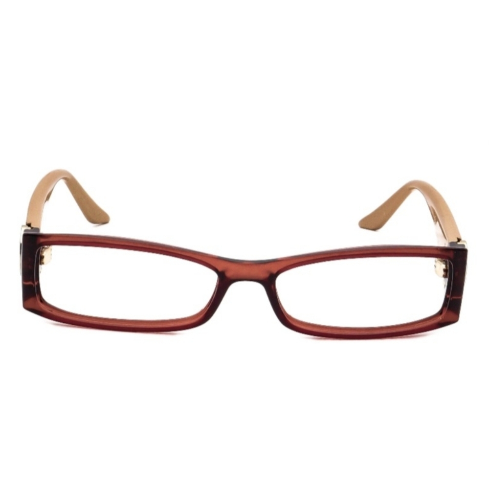 Dior Women's Brown and Tan Glasses with Case & Lense Cloth